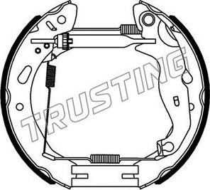 Trusting 6442 - Комплект гальм, барабанний механізм autozip.com.ua