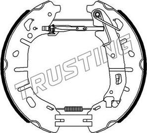 Trusting 6459 - Комплект гальм, барабанний механізм autozip.com.ua