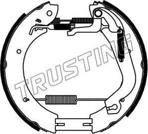 Trusting 6454 - Комплект гальм, барабанний механізм autozip.com.ua