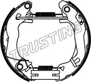 Trusting 6407 - Комплект гальм, барабанний механізм autozip.com.ua