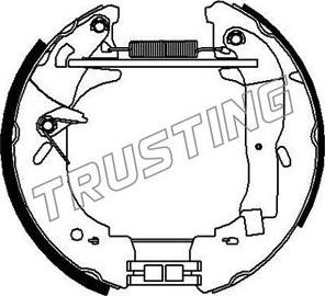 Trusting 6419 - Комплект гальм, барабанний механізм autozip.com.ua