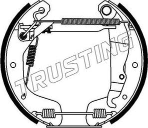 Trusting 6415 - Комплект гальм, барабанний механізм autozip.com.ua