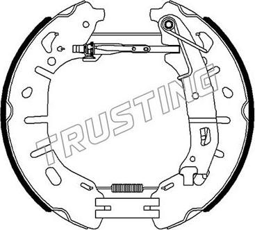 Trusting 6482 - Комплект гальм, барабанний механізм autozip.com.ua