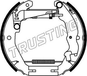 Trusting 6438 - Комплект гальм, барабанний механізм autozip.com.ua