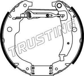 Trusting 6423 - Комплект гальм, барабанний механізм autozip.com.ua