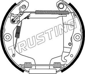 Trusting 6473 - Комплект гальм, барабанний механізм autozip.com.ua