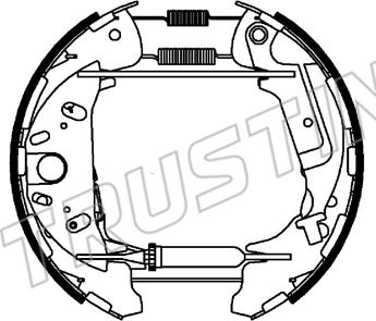 Trusting 654.1 - Комплект гальм, барабанний механізм autozip.com.ua
