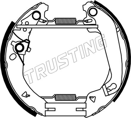 Trusting 6552 - Комплект гальм, барабанний механізм autozip.com.ua