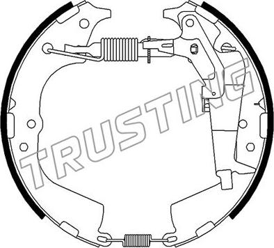 Trusting 651.0 - Комплект гальм, барабанний механізм autozip.com.ua
