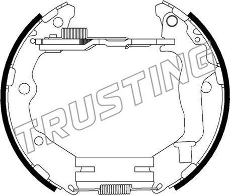 Trusting 6506 - Комплект гальм, барабанний механізм autozip.com.ua