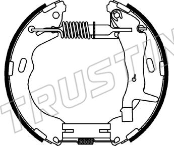 Trusting 6538 - Комплект гальм, барабанний механізм autozip.com.ua