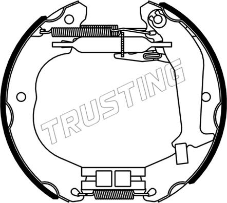 Trusting 6533 - Комплект гальм, барабанний механізм autozip.com.ua