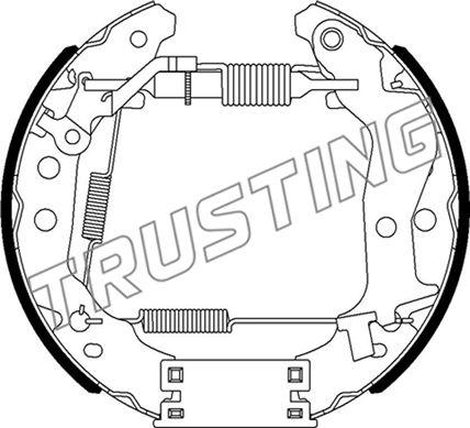 Trusting 6526 - Комплект гальм, барабанний механізм autozip.com.ua