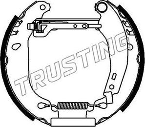 Trusting 6054 - Комплект гальм, барабанний механізм autozip.com.ua