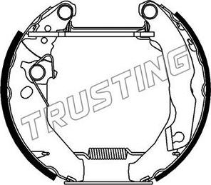 Trusting 6066 - Комплект гальм, барабанний механізм autozip.com.ua