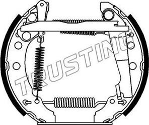 Trusting 6001 - Комплект гальм, барабанний механізм autozip.com.ua