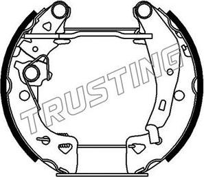 Trusting 6071 - Комплект гальм, барабанний механізм autozip.com.ua
