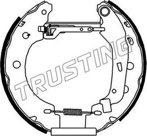 Trusting 6156 - Комплект гальм, барабанний механізм autozip.com.ua