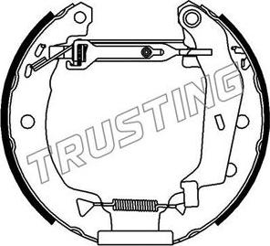 Trusting 615.0 - Комплект гальм, барабанний механізм autozip.com.ua