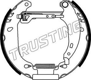 Trusting 616.0 - Комплект гальм, барабанний механізм autozip.com.ua