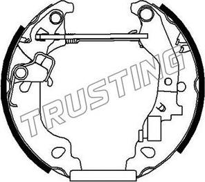 Trusting 6167 - Комплект гальм, барабанний механізм autozip.com.ua