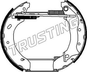 Trusting 6104 - Комплект гальм, барабанний механізм autozip.com.ua