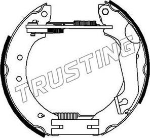 Trusting 6103 - Комплект гальм, барабанний механізм autozip.com.ua