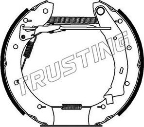 Trusting 618.0 - Комплект гальм, барабанний механізм autozip.com.ua