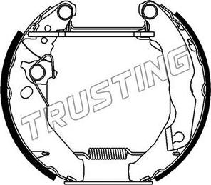 Trusting 6136 - Комплект гальм, барабанний механізм autozip.com.ua