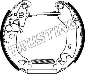 Trusting 6127 - Комплект гальм, барабанний механізм autozip.com.ua