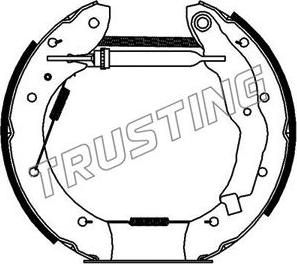 Trusting 6179 - Комплект гальм, барабанний механізм autozip.com.ua