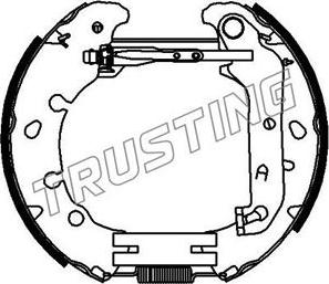 Trusting 6391 - Комплект гальм, барабанний механізм autozip.com.ua