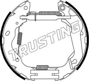 Trusting 6346 - Комплект гальм, барабанний механізм autozip.com.ua