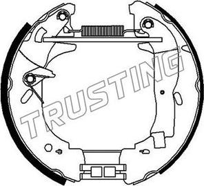 Trusting 634.0 - Комплект гальм, барабанний механізм autozip.com.ua