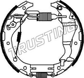 Trusting 6342 - Комплект гальм, барабанний механізм autozip.com.ua