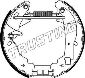 Trusting 6351 - Комплект гальм, барабанний механізм autozip.com.ua
