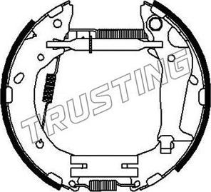 Trusting 636.0 - Комплект гальм, барабанний механізм autozip.com.ua