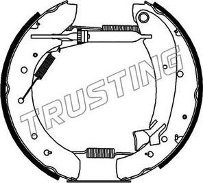 Trusting 6368 - Комплект гальм, барабанний механізм autozip.com.ua