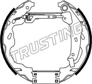 Trusting 6309 - Комплект гальм, барабанний механізм autozip.com.ua