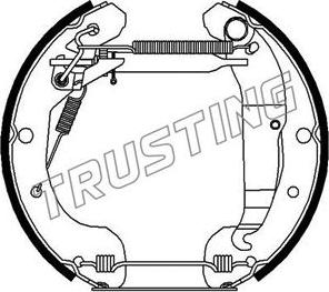 Trusting 6304 - Комплект гальм, барабанний механізм autozip.com.ua