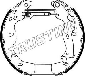 Trusting 6301 - Комплект гальм, барабанний механізм autozip.com.ua