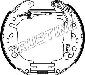 Trusting 6389 - Комплект гальм, барабанний механізм autozip.com.ua