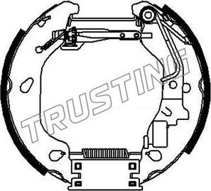 Trusting 6384 - Комплект гальм, барабанний механізм autozip.com.ua