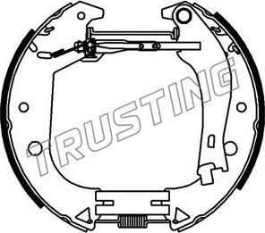 Trusting 6385 - Комплект гальм, барабанний механізм autozip.com.ua