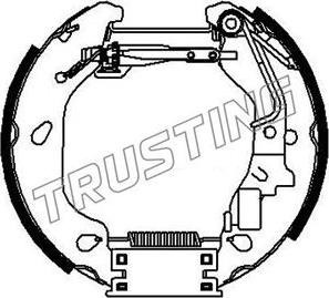 Trusting 6383 - Комплект гальм, барабанний механізм autozip.com.ua