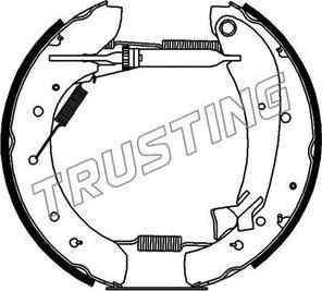 Trusting 6335 - Комплект гальм, барабанний механізм autozip.com.ua