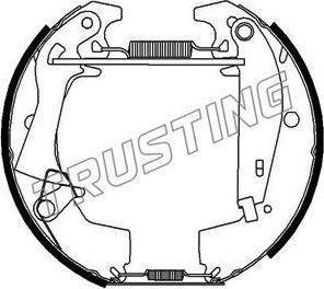 Trusting 6336 - Комплект гальм, барабанний механізм autozip.com.ua