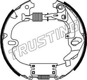 Trusting 6322 - Комплект гальм, барабанний механізм autozip.com.ua
