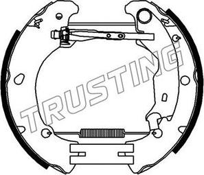 Trusting 6375 - Комплект гальм, барабанний механізм autozip.com.ua