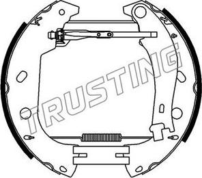 Trusting 6373 - Комплект гальм, барабанний механізм autozip.com.ua